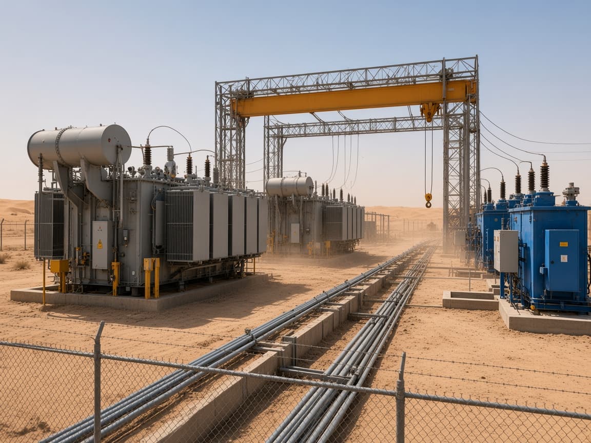 Outdoor substation infrastructure